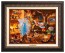 Kinkade Disney Canvas Classics: Geppetto's Pinocchio (Classic Aged Bronze Frame)