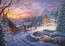 Cinderella Bringing Home The Tree by Thomas Kinkade Studios