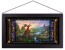 Kinkade Disney Stained Glass Art: Fantasia (Black Frame)