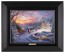 Kinkade Disney Canvas Classics: Cinderella Bringing Home The Tree (Classic Black Frame)