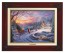 Kinkade Disney Canvas Classics: Cinderella Bringing Home The Tree (Classic Brandy Frame)