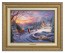 Kinkade Disney Canvas Classics: Cinderella Bringing Home The Tree (Classic Antique Gold Frame)