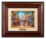 Kinkade Disney Brushworks: Mickey and Minnie in Mexico (Classic Burl Frame)