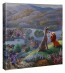 Kinkade Disney Minis: Lady and the Tramp Falling In Love