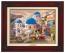 Kinkade Disney Canvas Classics: Mickey and Minnie in Greece (Classic Brandy Frame)