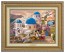 Kinkade Disney Canvas Classics: Mickey and Minnie in Greece (Classic Antique Gold Frame)