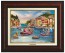 Kinkade Disney Canvas Classics: Mickey and Minnie in Italy (Classic Burl Frame)