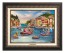 Kinkade Disney Canvas Classics: Mickey and Minnie in Italy (Classic Aged Bronze Frame)