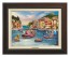 Kinkade Disney Canvas Classics: Mickey and Minnie in Italy (Classic Espresso Frame)