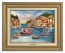Kinkade Disney Canvas Classics: Mickey and Minnie in Italy (Classic Antique Gold Frame)