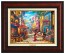 Kinkade Disney Canvas Classics: Mickey and Minnie in Mexico (Classic Burl Frame)