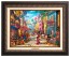 Kinkade Disney Canvas Classics: Mickey and Minnie in Mexico (Classic Aged Bronze Frame)
