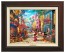 Kinkade Disney Canvas Classics: Mickey and Minnie in Mexico (Classic Espresso Frame)