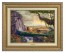 Kinkade Disney Canvas Classics: Lion King Return To Pride Rock (Classic Antique Gold Frame)