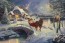Mickey and Minnie Evening Sleigh Ride by Thomas Kinkade Studios