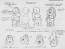 Disney Publication Model Sheet: Sneezy signed Ollie Johnston and Frank Thomas
