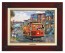 Kinkade Disney Canvas Classics: Mickey and Minnie in San Francisco (Classic Brandy Frame)