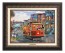 Kinkade Disney Canvas Classics: Mickey and Minnie in San Francisco (Classic Aged Bronze Frame)