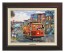 Kinkade Disney Canvas Classics: Mickey and Minnie in San Francisco (Classic Espresso Frame)