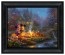 Thomas Kinkade Brushstroke Vignette: Mickey and Minnie Sweetheart Campfire