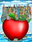 Big Apple... Little Island by Charles Fazzino