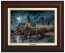 Kinkade Canvas Classics: Harry Potter Hogwarts Castle (Classic Burl Frame)