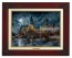 Kinkade Canvas Classics: Harry Potter Hogwarts Castle (Classic Brandy Frame)