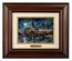 Kinkade Brushworks: Harry Potter Hogwarts Castle (Classic Burl Frame)