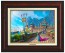 Kinkade Disney Canvas Classics: Frozen Celebration in Arendelle (Classic Burl Frame)