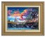 Kinkade Disney Canvas Classics: Hercules (Classic Antique Gold Frame)