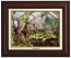 Kinkade Canvas Classics: Harry Potter Hogwarts Greenhouse (Classic Burl Frame)