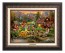 Kinkade Disney Canvas Classics: Mickey and Minnie Rocky Mountain Roundup (Classic Aged Bronze Frame)
