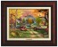Kinkade Disney Canvas Classics:The Fox and the Hound (Classic Burl Frame)