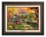 Kinkade Disney Canvas Classics:The Fox and the Hound (Classic Aged Bronze Frame)