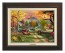 Kinkade Disney Canvas Classics:The Fox and the Hound (Classic Espresso Frame)