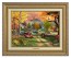 Kinkade Disney Canvas Classics:The Fox and the Hound (Classic Antique Gold Frame)