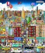 Schmoozing with Chutzpah on the Lower East Side by Charles Fazzino