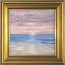 Perfectly Pink Sunset Framed Canvas Print 5x5" by Ashley Salvatori