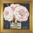 Pink Peonies Framed Canvas Print 8x8" by Ashley Salvatori
