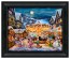 Thomas Kinkade Brushstroke Vignette: Mickey and Minnie Christmas Market