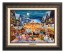Kinkade Disney Canvas Classics: Mickey and Minnie Christmas Market (Classic Aged Bronze Frame)