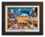 Kinkade Disney Canvas Classics: Mickey and Minnie Christmas Market (Classic Espresso Frame)