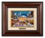 Kinkade Disney Brushworks: Mickey and Minnie Christmas Market (Classic Burl Frame)