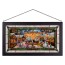 Kinkade Disney Stained Glass Art: Mickey and Minnie Christmas Market (Black)