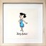 Flintstones Character Etching: Betty Rubble (unsigned)