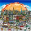 Get a Taste of the World in NYC by Charles Fazzino