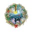 Santa Claus Around the World by Charles Fazzino