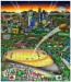 Super Bowl LVI: Los Angeles by Charles Fazzino